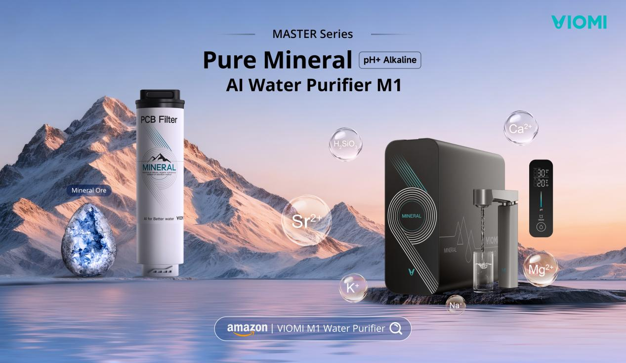 Viomi Celebrates 7th Nasdaq Anniversary with New Brand Campaign and U.S. Launch of AI Alkaline Mineral Water Purifier, MASTER M1